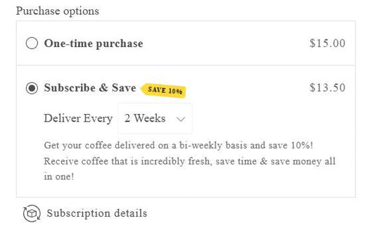 Set It & Forget It — Save 10% with Coffee Subscriptions!
