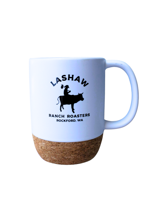 LaShaw Ranch Roasters Cork Bottom Mug